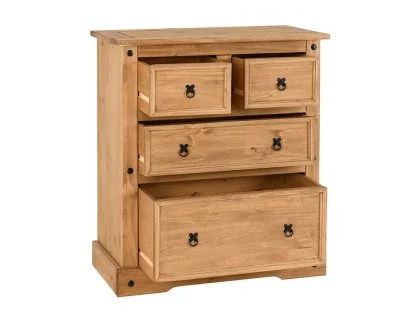 Seconique Corona Pine 2+2 Drawer Chest of Drawers