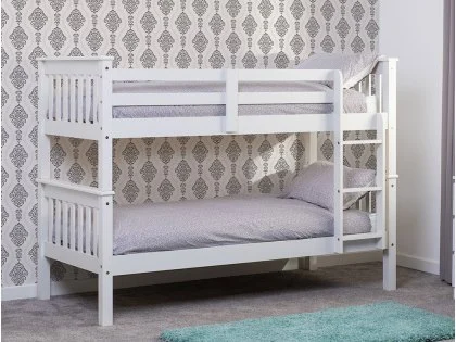 Seconique Neptune White Wooden Bunk Bed Frame Seconique Neptune White Wooden Bunk Bed Frame