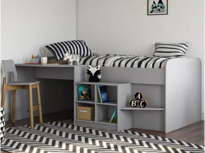 Kidsaw Pilot 3ft Single Grey Cabin Bed Kidsaw Pilot 3ft Single Grey Cabin Bed