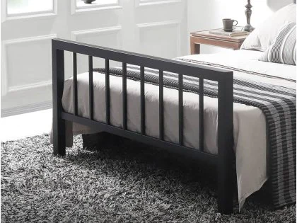 Time Living Metro 4ft6 Double Black Metal Bed Frame