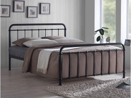 Time Living Miami Black Metal Bed Frame Time Living Miami Black Metal Bed Frame