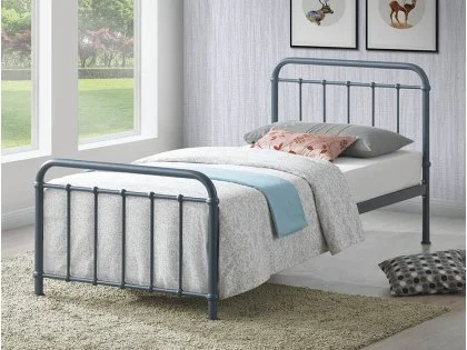 Time Living Miami Grey Metal Bed Frame Time Living Miami Grey Metal Bed Frame