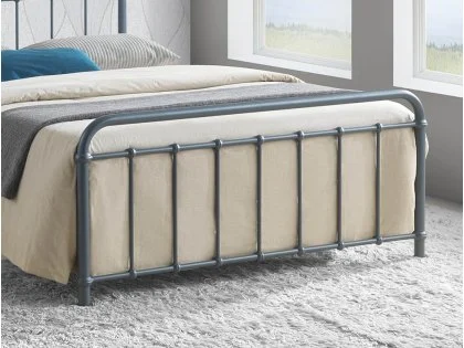 Time Living Miami 4ft Small Double Grey Metal Bed Frame