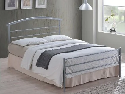 Time Living Brennington Silver Metal Bed Frame Time Living Brennington Silver Metal Bed Frame