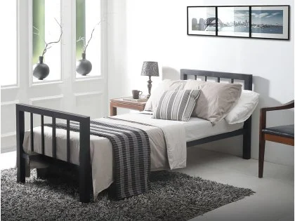 Time Living Metro Black Metal Bed Frame Time Living Metro Black Metal Bed Frame