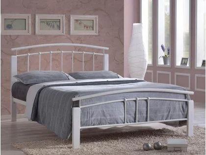 Time Living Tetras White Metal Bed Frame Time Living Tetras White Metal Bed Frame