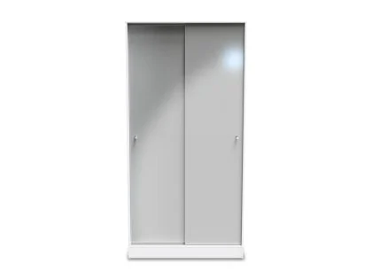 Welcome Padstow Sliding Door Double Wardrobe (Part Assembled)