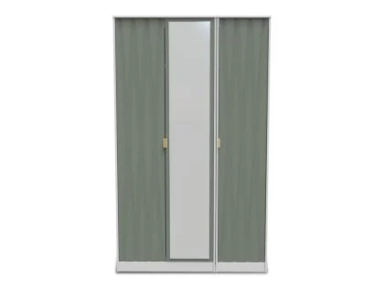 Welcome Las Vegas 3 Door Tall Mirrored Triple Wardrobe (Assembled)