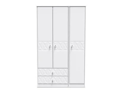 Welcome San Jose 3 Door 2 Drawer Tall Triple Wardrobe (Assembled)