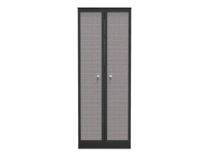 Welcome Rattan Look 2 Door Double Wardrobe (Assembled)