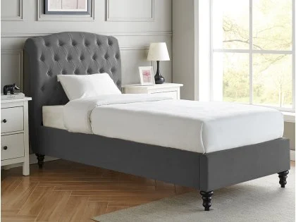 Limelight Rosa Dark Grey Fabric Bed Frame Limelight Rosa Dark Grey Fabric Bed Frame