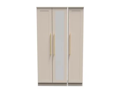 Welcome Haworth 3 Door Tall Mirrored Triple Wardrobe (Assembled)