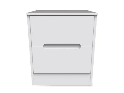 Welcome Monaco 2 Drawer Small Bedside Table (Assembled)