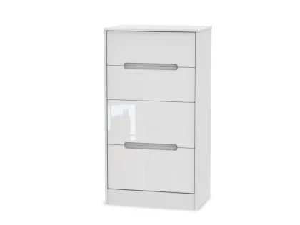 Welcome Monaco Gloss 4 Drawer Deep Midi Chest of Drawers (Assembled)