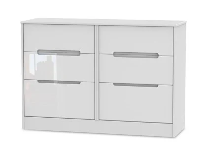 Welcome Monaco Gloss 6 Drawer Midi Chest of Drawers  (Assembled)