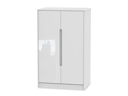 Welcome Monaco Gloss Childrens Small 2 Door Wardrobe (Assembled)