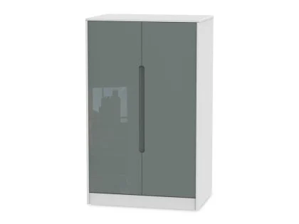 Welcome Monaco Gloss Childrens Small 2 Door Wardrobe (Assembled) Welcome Monaco Gloss Childrens Small 2 Door Wardrobe (Assembled)