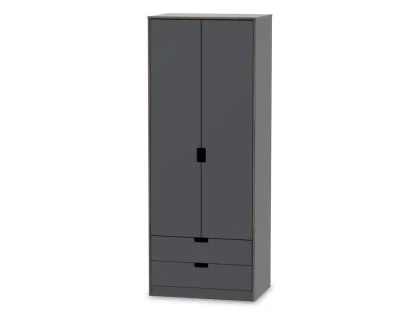 Welcome Shanghai 2 Door 2 Drawer Tall Double Wardrobe (Assembled) Welcome Shanghai 2 Door 2 Drawer Tall Double Wardrobe (Assembled)