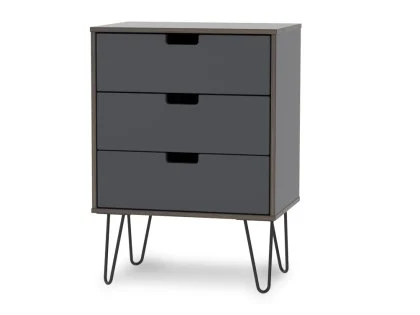 Welcome Shanghai 3 Drawer Midi Chest of Drawers (Assembled) Welcome Shanghai 3 Drawer Midi Chest of Drawers (Assembled)