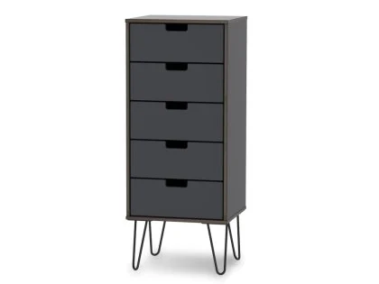 Welcome Shanghai 5 Drawer Tall Narrow Chest of Drawers (Assembled) Welcome Shanghai 5 Drawer Tall Narrow Chest of Drawers (Assembled)
