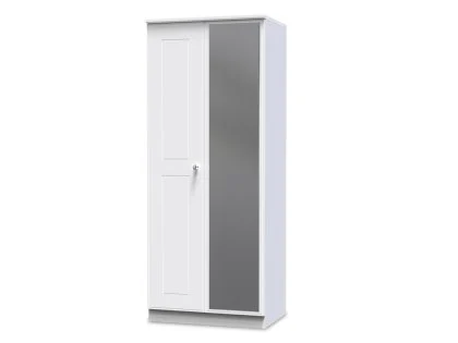 Welcome Victoria 2 Door Mirrored Double Wardrobe (Assembled)