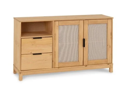 Seconique Corona Rattan and Pine 2 Door 2 Drawer Sideboard