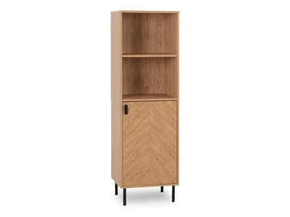 Seconique Leon Oak 1 Door Bookcase Seconique Leon Oak 1 Door Bookcase