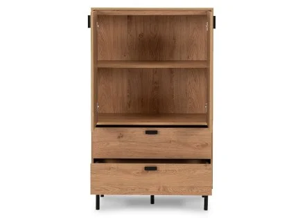 Seconique Leon Oak 2 Door 2 Drawer Storage Unit