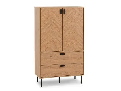 Seconique Leon Oak 2 Door 2 Drawer Storage Unit Seconique Leon Oak 2 Door 2 Drawer Storage Unit