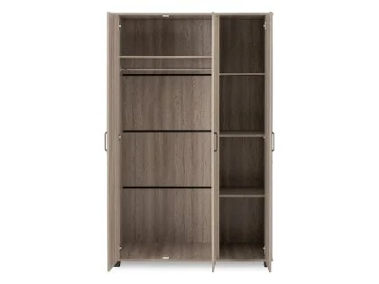 Seconique Oliver Light Oak 3 Door Triple Wardrobe