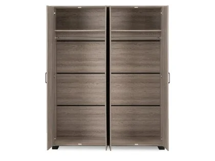 Seconique Oliver Light Oak 4 Door Wardrobe