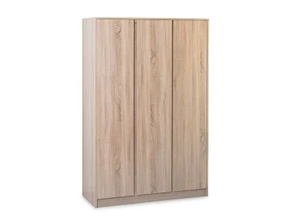 Seconique Malvern Sonoma Oak 3 Door Triple Wardrobe Seconique Malvern Sonoma Oak 3 Door Triple Wardrobe