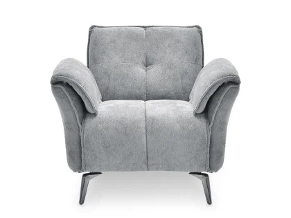 Seconique Amalfi Grey Fabric Armchair