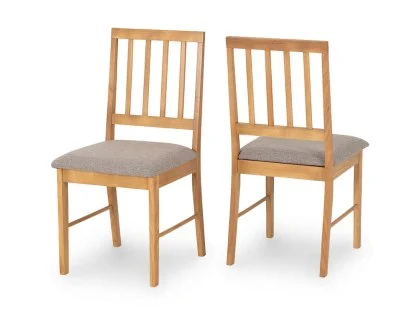 Seconique Austin Oak Set of 2 Dining Chairs Seconique Austin Oak Set of 2 Dining Chairs