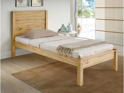Seconique Barton Waxed Pine Wooden Bed Frame Seconique Barton Waxed Pine Wooden Bed Frame