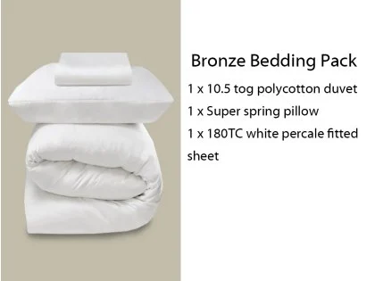 Harwood Textiles Bronze 3ft Single Bedding Pack Harwood Textiles Bronze 3ft Single Bedding Pack