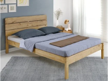 Seconique Ronan Waxed Pine Wooden Bed Frame Seconique Ronan Waxed Pine Wooden Bed Frame