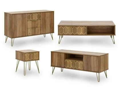 GFW Orleans Mango Effect 4 Piece Living Room Furniture Set GFW Orleans Mango Effect 4 Piece Living Room Furniture Set