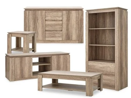 GFW Canyon Oak 5 Piece Living Room Furniture Set GFW Canyon Oak 5 Piece Living Room Furniture Set