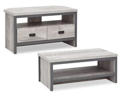 GFW Boston Grey Wood Effect 2 Piece Small Living Room Furniture Set GFW Boston Grey Wood Effect 2 Piece Small Living Room Furniture Set