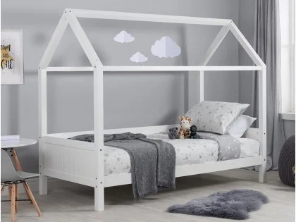 Birlea Home White Wooden Bed Frame Birlea Home White Wooden Bed Frame