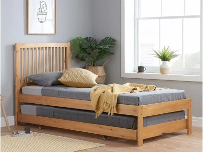 Birlea Buxton Honey Pine Wooden Guest Bed Frame Birlea Buxton Honey Pine Wooden Guest Bed Frame
