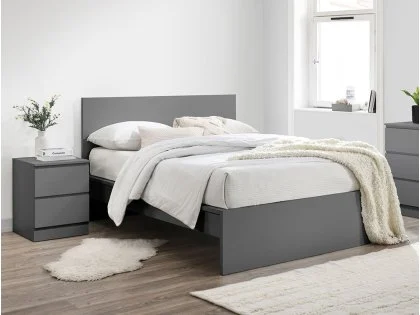 Birlea Oslo 4ft6 Double Grey Wooden Bed Frame