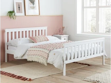 Birlea Oxford White Wooden Bed Frame Birlea Oxford White Wooden Bed Frame