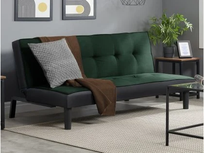 Birlea Aurora Green Velvet Sofa Bed Birlea Aurora Green Velvet Sofa Bed