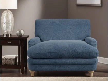 LPD Plumpton Denim Blue Fabric Chair