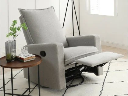 Kyoto Sara Grey Fabric Recliner Chair