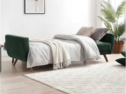 Kyoto Oslo Bottle Green Velvet Sofa Bed