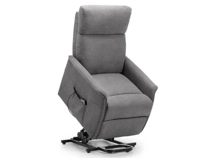 Clearance - Julian Bowen Helena Charcoal Fabric Riser Recliner Chair