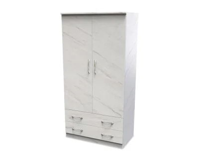 Welcome Avon 3ft 2 Door 2 Drawer Double Wardrobe (Assembled)